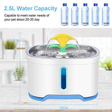 Carica l'immagine nel visualizzatore di Gallery, RIOGOO Fontana per Animali Domestici, Pompa di spegnimento Automatico 84oz /... - Ilgrandebazar