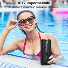 Carica l'immagine nel visualizzatore di Gallery, Cassa Bluetooth 30W Altoparlante Portatile 5.0 con Bassi S1-Nero