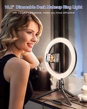 Carica l'immagine nel visualizzatore di Gallery, ANDYLV Luce Tik Tok LED Anello Treppiedi,10 Pollici Ring Light Nero