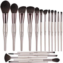 Carica l'immagine nel visualizzatore di Gallery, Bestope Pennelli Make Up,Set di 18 da Trucco Champagne Gold