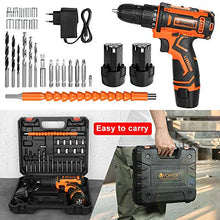Carica l'immagine nel visualizzatore di Gallery, V VONTOX Trapano Avvitatore a Batteria, 12 V, a 2... - Ilgrandebazar