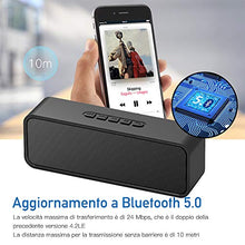 Carica l'immagine nel visualizzatore di Gallery, Altoparlante portatile Bluetooth Sonkir, altoparlante wireless 5.0...