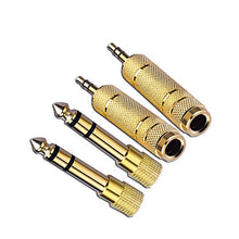 Carica l'immagine nel visualizzatore di Gallery, S SIENOC 2x Jack da 6.3 mm a 3.5 Audio Adapter &amp; Maschio a 6.5...