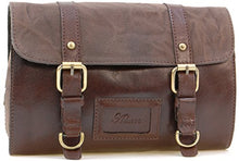 Carica l'immagine nel visualizzatore di Gallery, ASHWOOD - Vera Pelle - Borsa da toilette/Beauty Case Marrone Chiaro
