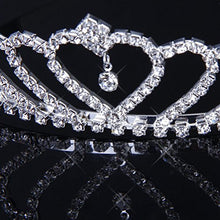 Carica l'immagine nel visualizzatore di Gallery, Pixnor Bling cerimonia nuziale Matrimonio Strass Corona principessa...