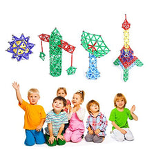 Carica l'immagine nel visualizzatore di Gallery, Veatree 206 Pezzi Puzzle Blocchi magnetici Giocattoli, 10colors-206pcs