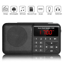 Carica l'immagine nel visualizzatore di Gallery, Radio Tascabile FM Portatile Digitale con Altoparlante Y-01