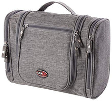 Carica l'immagine nel visualizzatore di Gallery, Borsa da bagno appendere con specchio e tasche interne - Melange Grigio - Ilgrandebazar