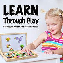 Carica l'immagine nel visualizzatore di Gallery, Set per attività manuale con puzzle in legno e aree di disegno, per... - Ilgrandebazar