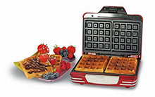 Carica l'immagine nel visualizzatore di Gallery, Ariete 187 Waffle Maker - Piastra elettrica antiaderente per waffle, 700W,... - Ilgrandebazar