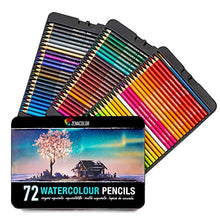 Carica l'immagine nel visualizzatore di Gallery, Zenacolor 72 Matite Colorate Acquerellabili, Numerate, con Pennello in... - Ilgrandebazar
