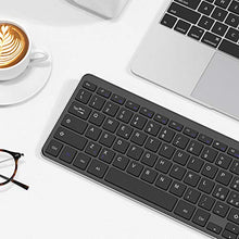 Carica l'immagine nel visualizzatore di Gallery, OMOTON Tastiera Wireless per PC Windows 7/8/10, con Ricevitore USB Nera