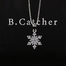 Carica l'immagine nel visualizzatore di Gallery, B.Catcher collana in argento con pendente zircone a forma di fiocco di... - Ilgrandebazar