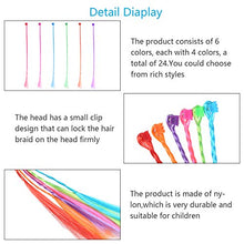 Carica l'immagine nel visualizzatore di Gallery, CHIFOOM Extension Capelli Colorati Clip,24 PCS Trecce Colorate per Capelli... - Ilgrandebazar