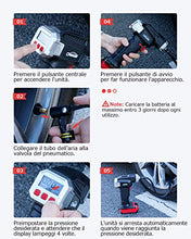 Carica l'immagine nel visualizzatore di Gallery, oasser Compressore Portatile per Auto Mini Pompa Aria Gonfiatore Cordless...