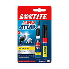 Carica l'immagine nel visualizzatore di Gallery, Loctite Super Attak Plastica, colla per plastica istantanea in... - Ilgrandebazar