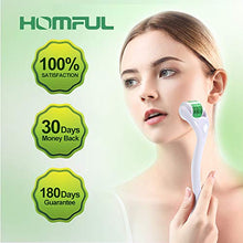 Carica l'immagine nel visualizzatore di Gallery, Homful Titanio Micro-ago Derma Roller 0.5mm 540-aghi Trattamento verde - Ilgrandebazar