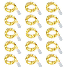 Carica l'immagine nel visualizzatore di Gallery, 15 pezzi Dioxide 20 LED 2M Mini Lampada a fili di rame Bianco Caldo, Luci... - Ilgrandebazar