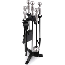 Carica l'immagine nel visualizzatore di Gallery, Set di Strumenti per Caminetti Maniglie Dargento 5 Pezzi, Porta... - Ilgrandebazar