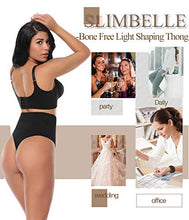 Carica l'immagine nel visualizzatore di Gallery, SLIMBELLE Tanga Guaina Mutande Contenitive Perizomi S(IT 32), Nero - Ilgrandebazar