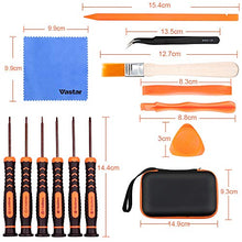 Carica l'immagine nel visualizzatore di Gallery, Vastar Cacciavite per Nintendo -16in1 Kit cacciaviti Triwing Black
