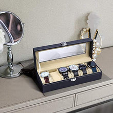 Carica l'immagine nel visualizzatore di Gallery, Ohuhu Scatola porta orologi per 6 Box Storage con coperchio in Beige - Ilgrandebazar