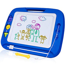 Carica l'immagine nel visualizzatore di Gallery, SGILE Grande Lavagna Magnetica per Bambini 2, 3, 4 Anni, Lavagnetta Blu - Ilgrandebazar