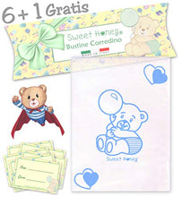 Carica l'immagine nel visualizzatore di Gallery, SweetHoney 6 Bustine, Sacchetti, Buste Trasparenti, Azzurro + Omaggio