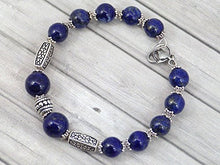 Carica l'immagine nel visualizzatore di Gallery, Bracciale da donna Thurcolas in argento placcato Lapis Lazuli della gamma... - Ilgrandebazar