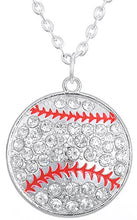 Carica l'immagine nel visualizzatore di Gallery, Lemegeton Argento Antico Cristallo Softball Ciondolo collane per Donne e... - Ilgrandebazar