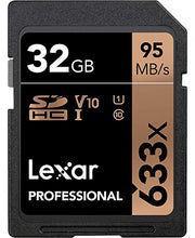 Carica l'immagine nel visualizzatore di Gallery, Lexar Schede Professional 633X 32Gb Sdhc Uhs-I, Nero 32GB