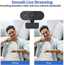 Carica l'immagine nel visualizzatore di Gallery, EDUPUP Webcam con microfono, 1080p HD Streaming Computer Web Camera -...