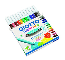 Carica l'immagine nel visualizzatore di Gallery, Giotto 454000 Turbo Pennarelli, Maxi Punta Larga, 5 mm, Confezione da... - Ilgrandebazar