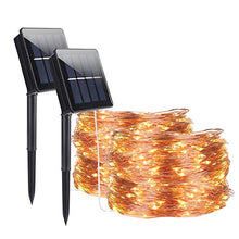 Carica l'immagine nel visualizzatore di Gallery, Stringa Luminosa Solare, ALED LIGHT 2 pacchi 15m / 49ft 300 LED 8 Modalità...