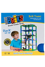 Carica l'immagine nel visualizzatore di Gallery, Strictly Briks Set per Costruzione Torre - Include 6 basi Blu/Verde/Grigio