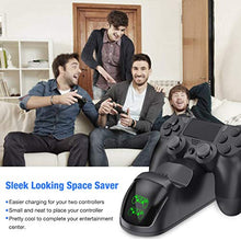 Carica l'immagine nel visualizzatore di Gallery, BEBONCOOL PS4 Controller Charger con LED Cavo USB Doppia Stazione di...