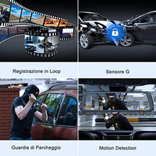Carica l'immagine nel visualizzatore di Gallery, WiMiUS Dash Cam Doppia Telecamera per Auto Screen 10 Pollici Full HD 1080P...