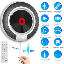 Carica l'immagine nel visualizzatore di Gallery, Lettore CD, CD Player Bluetooth con Radio Altoparlanti HiFi Bianco