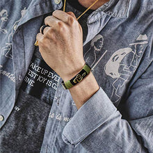 Carica l'immagine nel visualizzatore di Gallery, Ranikeer Bracciale da Uomo Donna Musica in Pelle, Stile retrò Regalo per... - Ilgrandebazar