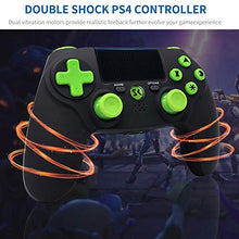 Carica l'immagine nel visualizzatore di Gallery, Controller PS4 wireless di alta qualità con DoubleShock 4 e batteria Nero