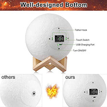 Carica l'immagine nel visualizzatore di Gallery, Luna Lampada Led, 3D luce USB Ricaricabile 16 colori Moon Lamp 5.91 Inch - Ilgrandebazar