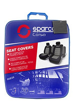 Carica l'immagine nel visualizzatore di Gallery, Sparco Spc SPC1019GR Set di Coprisedili per Auto, Compatibili con Airbag,...