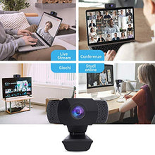 Carica l'immagine nel visualizzatore di Gallery, wansview Webcam 1080P con Microfono, PC Laptop Desktop Computer USB 2.0 Full...