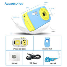 Carica l'immagine nel visualizzatore di Gallery, Fotocamera per Bambini Macchina Fotografica Subacquea Blu