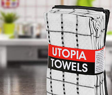 Carica l'immagine nel visualizzatore di Gallery, Utopia Towels - 12 Strofinacci da Cucina - Lavabili in Nero E Bianco - Ilgrandebazar