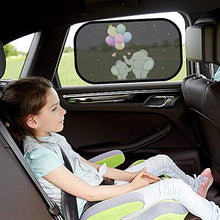 Carica l'immagine nel visualizzatore di Gallery, iZoeL Parasole Autoadesivo per Auto Bambini Unicorno con 8 Elefante