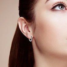 Carica l'immagine nel visualizzatore di Gallery, Oidea Orecchini cerchio Uomo Donna Acciaio inossidabile Argento Nero Oro 18mm - Ilgrandebazar
