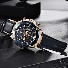 Carica l'immagine nel visualizzatore di Gallery, Orologio uomo BY BENYAR Cronografo Analogico Impermeabile Orologi Blackblue - Ilgrandebazar