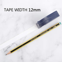 Carica l'immagine nel visualizzatore di Gallery, Nastro per Etichette Aken 12 mm x 4 m, Plastica nera su bianco x 5 - Ilgrandebazar