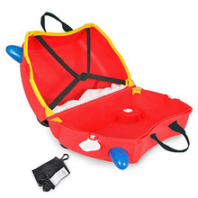 Carica l'immagine nel visualizzatore di Gallery, Trunki Valigia Cavalcabile Per Bambini: Il Pompiero Pompiere Frank (Rosso)